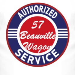 Authorized Service 1957 Chevy Beauville Wagon T Shirt