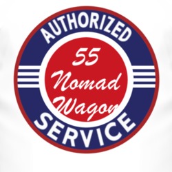 Authorized Service 1955 Chevy Nomad Wagon T Shirt