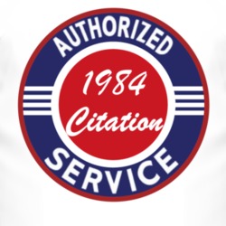 Authorized Service 1984 Chevy Citation T Shirt