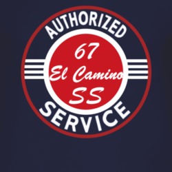 Authorized Service 1967 CHEVROLET EL CAMINO SS Dark T Shirt