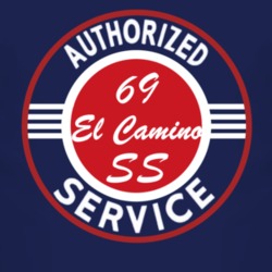 Authorized Service 1969 CHEVROLET EL CAMINO SS Dark T Shirt
