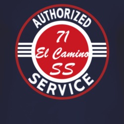 Authorized Service 1971 CHEVROLET EL CAMINO SS Dark T Shirt