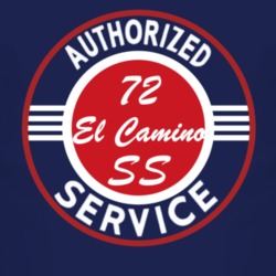 Authorized Service 1972 CHEVROLET EL CAMINO SS Dark T Shirt