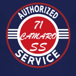 Authorized Service 1971 CHEVY CAMARO SS Dark T Shirt