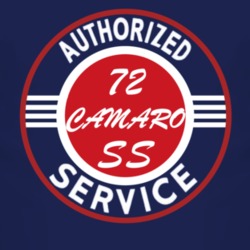 Authorized Service 1972 CHEVY CAMARO SS Dark T Shirt