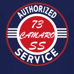 Authorized Service 1973 CHEVY CAMARO SS Dark T Shirt