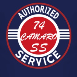 Authorized Service 1974 CHEVY CAMARO SS Dark T Shirt