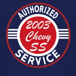Authorized Service 2003 Chevy Chevy SS Dark T Shirt