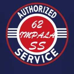 Authorized Service 1962 CHEVY IMPALA SS Dark T Shirt