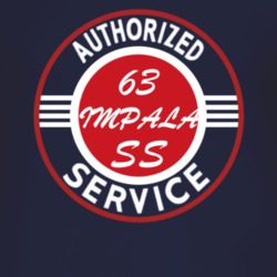 Authorized Service 1963 CHEVY IMPALA SS Dark T Shirt