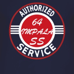 Authorized Service 1964 CHEVY IMPALA SS Dark T Shirt