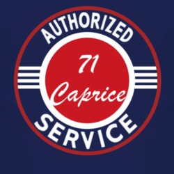 Authorized Service 1971 Chevy Caprice Dark T Shirt