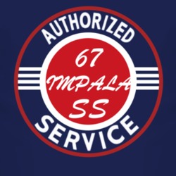 Authorized Service 1967 CHEVY IMPALA SS Dark T Shirt