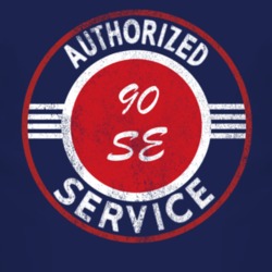 Authorized Service 1990 Cherokee SE Distressed Look Dark T Shirt