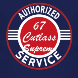 Authorized Service 1967 Oldsmobile Cutlass Supreme Dark T Shirt