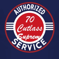 Authorized Service 1970 Oldsmobile Cutlass Supreme Dark T Shirt