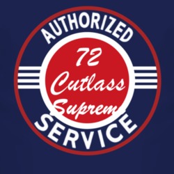 Authorized Service 1972 Oldsmobile Cutlass Supreme Dark T Shirt