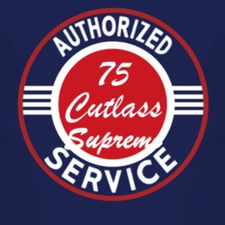 Authorized Service 1975 Oldsmobile Cutlass Supreme Dark T Shirt