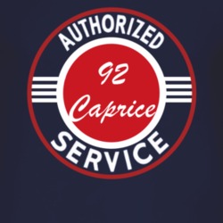 Authorized Service 1992 Chevy Caprice Dark T Shirt