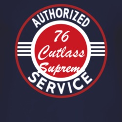 Authorized Service 1976 Oldsmobile Cutlass Supreme Dark T Shirt
