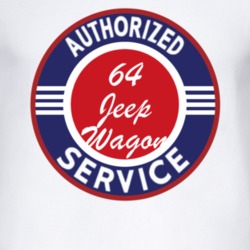 Authorized Service 1964 Willys Jeep Wagon T Shirt