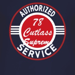 Authorized Service 1978 Oldsmobile Cutlass Supreme Dark T Shirt
