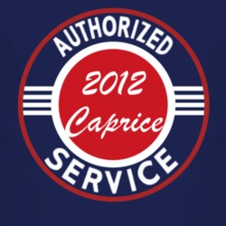 Authorized Service 2012 Chevy Caprice Dark T Shirt