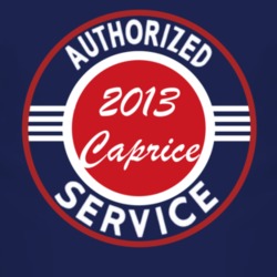 Authorized Service 2013 Chevy Caprice Dark T Shirt