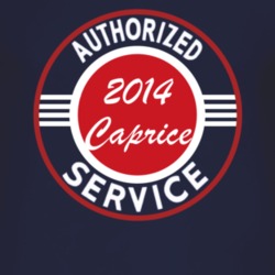 Authorized Service 2014 Chevy Caprice Dark T Shirt
