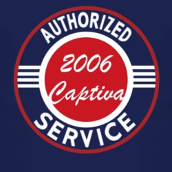 Authorized Service 2006 Chevy Captiva Dark T Shirt