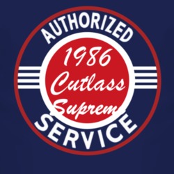 Authorized Service 1986 Oldsmobile Cutlass Supreme Dark T Shirt