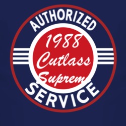 Authorized Service 1988 Oldsmobile Cutlass Supreme Dark T Shirt