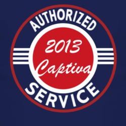 Authorized Service 2013 Chevy Captiva Dark T Shirt