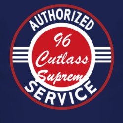 Authorized Service 1996 Oldsmobile Cutlass Supreme Dark T Shirt