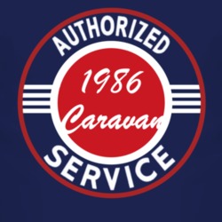 Authorized Service 1986 Dodge Caravan Dark T Shirt
