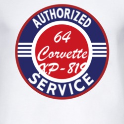 Authorized Service 1964 Chevy Corvette XP-819 T Shirt