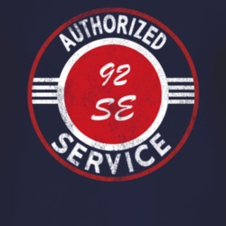 Authorized Service 1992 Commanche SE Distressed Look Dark T Shirt