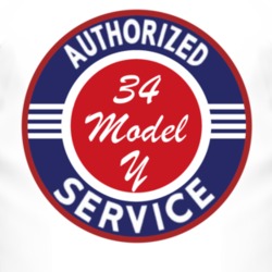 Authorized Service 1934 Model Y T Shirt