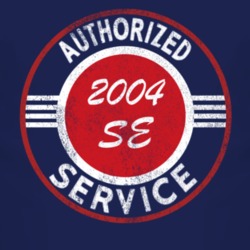 Authorized Service 2004 TJ SE Distressed Look Dark T Shirt