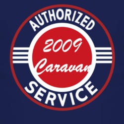 Authorized Service 2009 Dodge Caravan Dark T Shirt