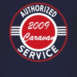 Authorized Service 2009 Dodge Caravan Dark T Shirt
