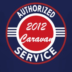 Authorized Service 2012 Dodge Caravan Dark T Shirt
