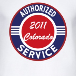 Authorized Service 2011 Chevy Colorado T Shirt