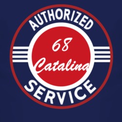 Authorized Service 1968 Pontiac Catalina Dark T Shirt