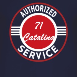 Authorized Service 1971 Pontiac Catalina Dark T Shirt