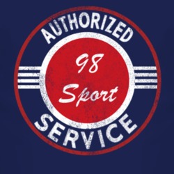 Authorized Service 1998 TJ Sport Distressed Look Dark T Shirt