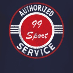 Authorized Service 1999 TJ Sport Distressed Look Dark T Shirt