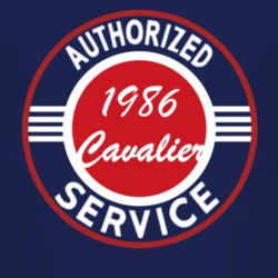 Authorized Service 1986 Chevy Cavalier Dark T Shirt