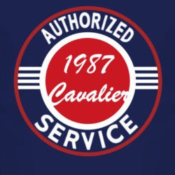 Authorized Service 1987 Chevy Cavalier Dark T Shirt
