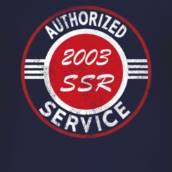 Authorized Service 2003 Chevy SSR Distressed Look Dark T Shirt